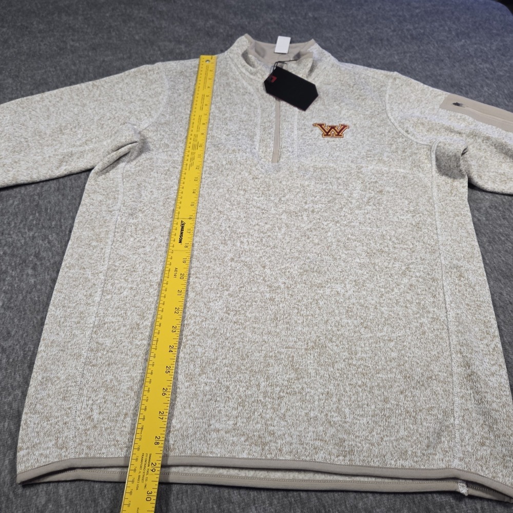 Antigua Fortune QuarterZip Pullover Jacket OatmealMinnesota Gophers *ERROR LOGO - Picture 3 of 8